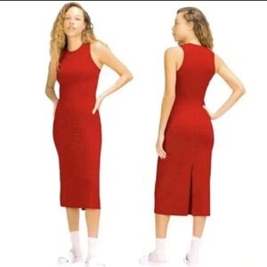 NWT Lululemon All Aligned Midi Dress Size 6 in Dark Red